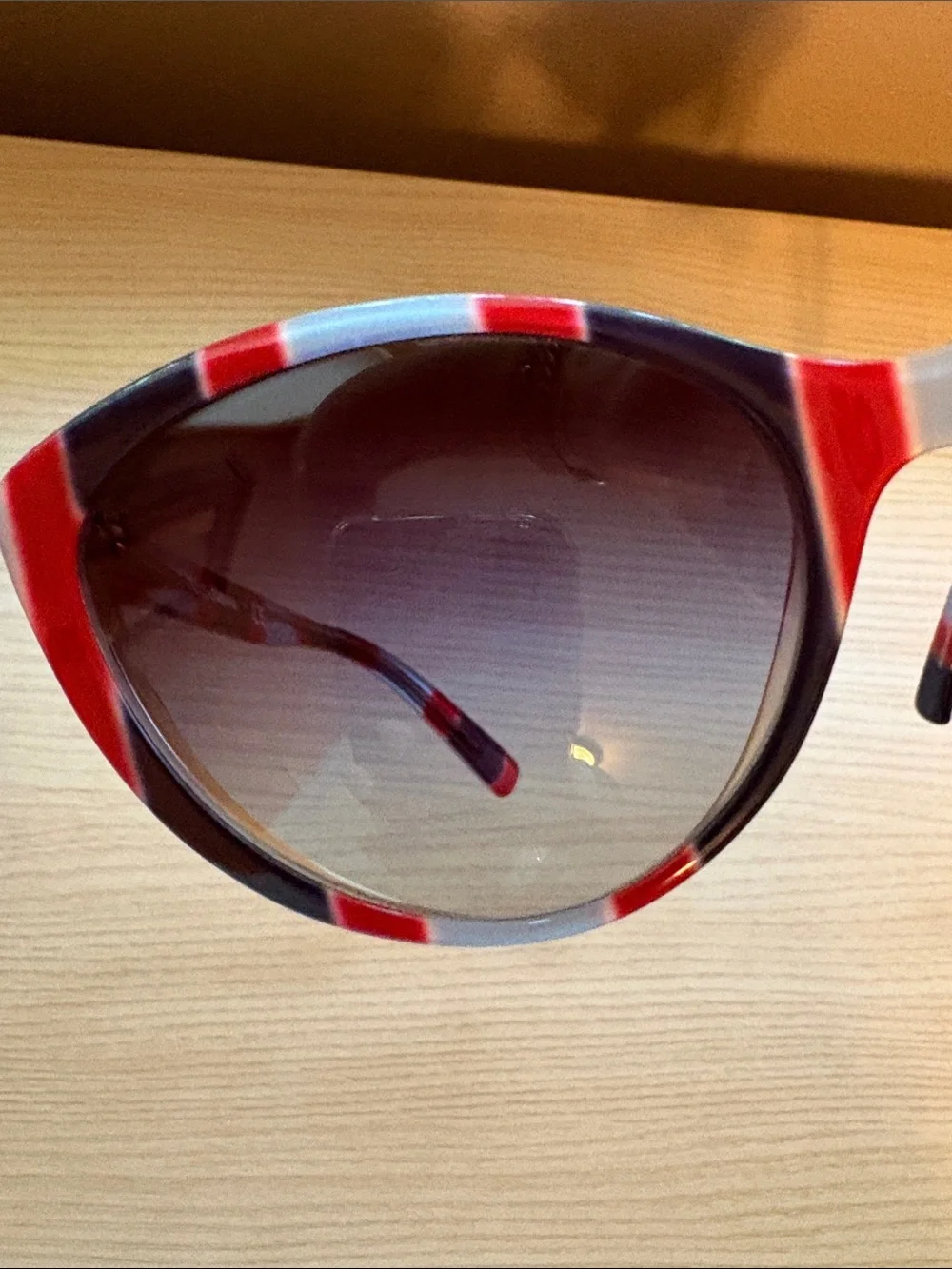 Dolce & Gabbana Women's Cat-Eye Sunglasses in Red, Blue & White